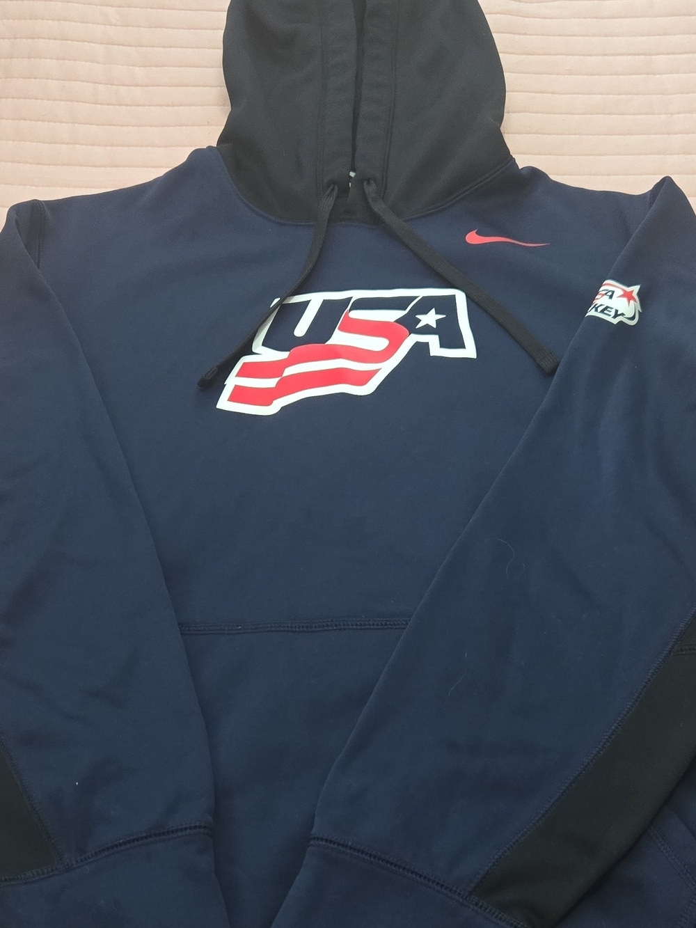 Nike USA Navy & Black Pullover Hoodie